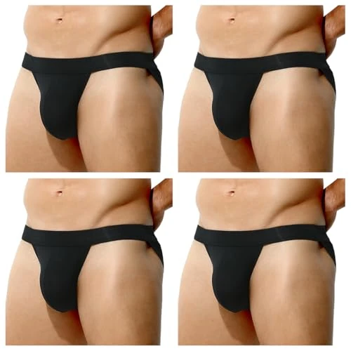 Casey Kevin Men's Underwear Briefs Sexy Low Rise Athletic Pouch Underpants Tagless Bikini Multipack