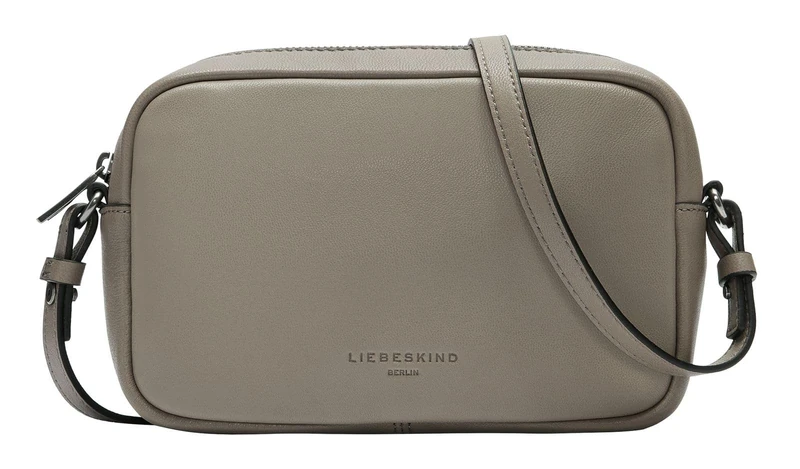 LIEBESKIND BERLIN Leather cross body bag shoulder bag Maia Crossbody Bag Neutral Gray taupe
