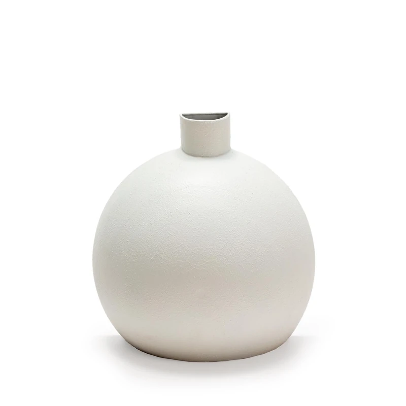 Jarron 24X13X25 Metal White - Image 1