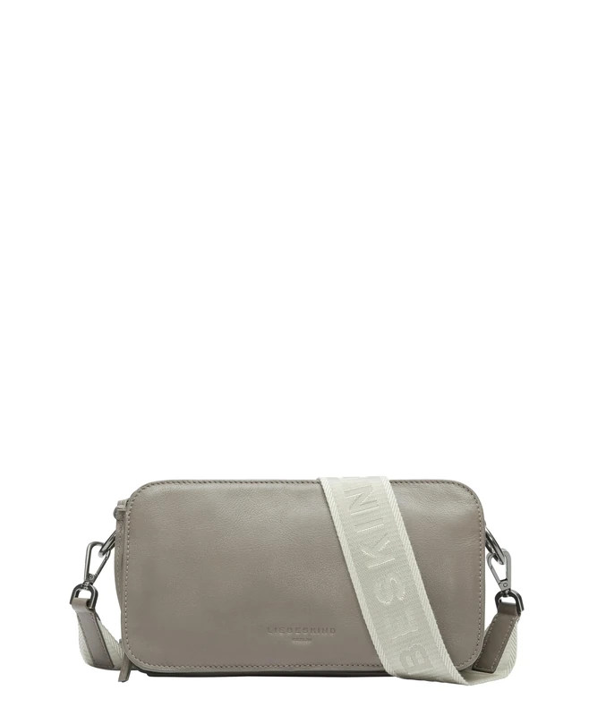LIEBESKIND BERLIN Leather cross body bag Sheep Natural Clarice Crossbody Bag Neutral Gray taupe