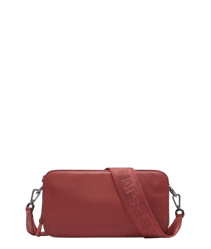 LIEBESKIND BERLIN Leather cross body bag Sheep Natural Clarice Crossbody Bag True Red dark red