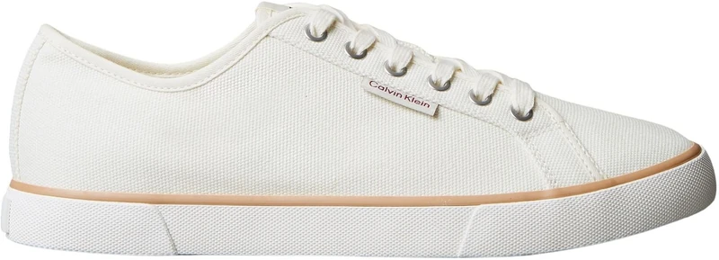 Calvin Klein Jeans Men's ESS Vulc Low MG CV YM0YM01301 Low Top, Beige (Creamy White/B White/Tanzine), 10