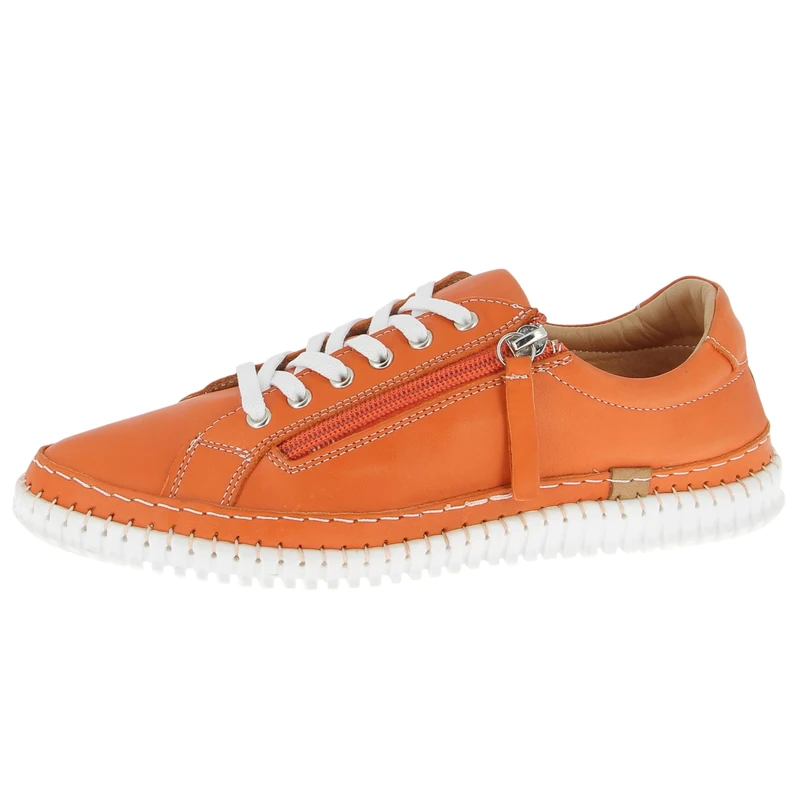 Andrea Conti Women's Low Top Trainers, Papaya, 7 UK