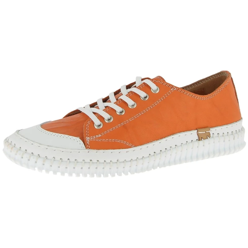 Andrea Conti Women's Low Top Trainers, Papaya, 8 UK
