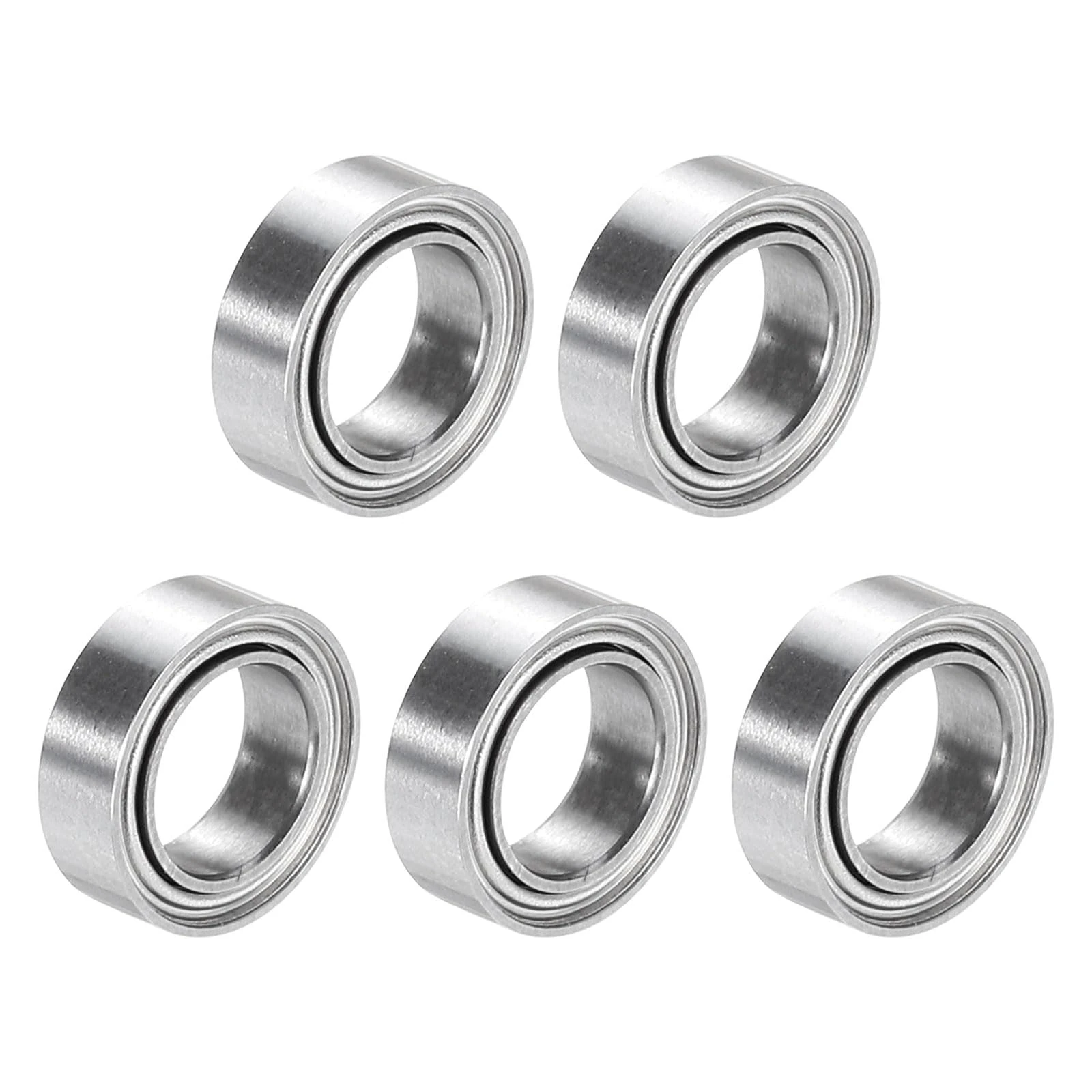 sourcing map 5Pcs SMR85ZZ Stainless Steel Ball Bearing 5mm x 8mm x 2.5mm Double Shielded Bearings (ABEC3)