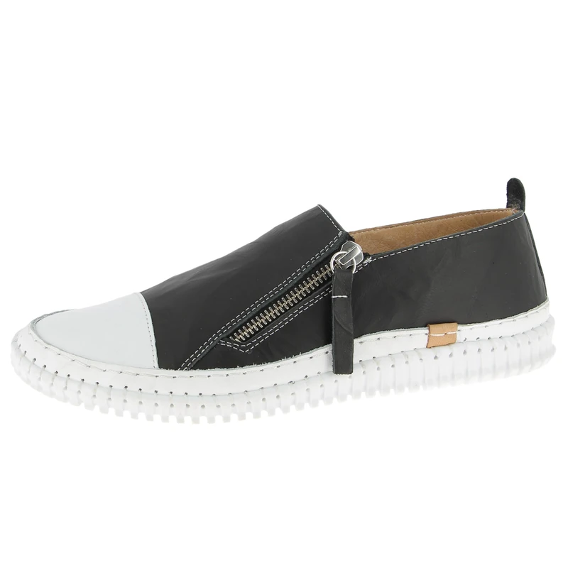 Andrea Conti Women's Low Top Trainers, Black, 40 EU, Black, 8 UK