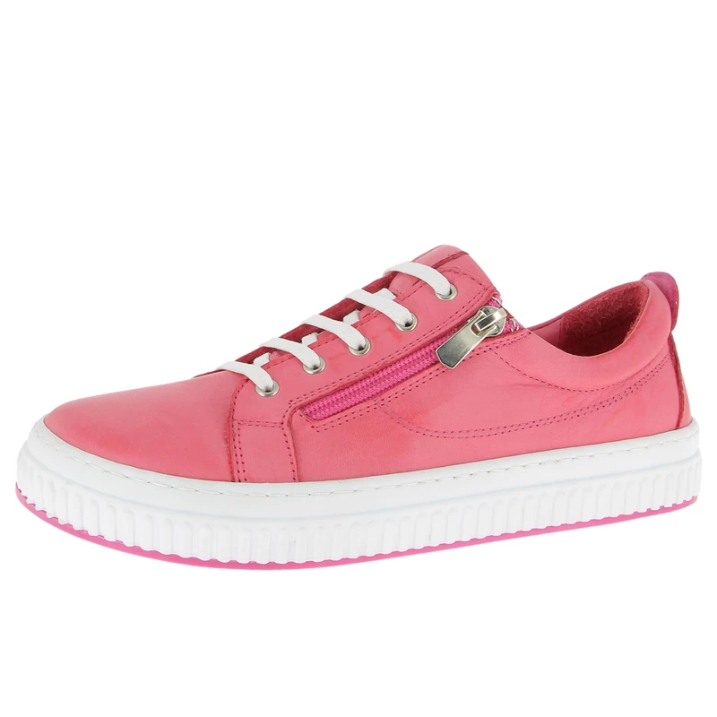 Andrea Conti Women's Damen Low Top Sneaker, Coral, 7.5 UK