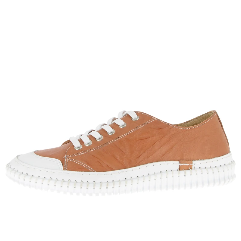 Andrea Conti Women's Low Top Trainers, Cognac, 7 UK