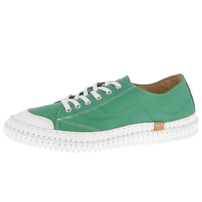 Andrea Conti Women's Low Top Trainers, Green, 8.5 UK