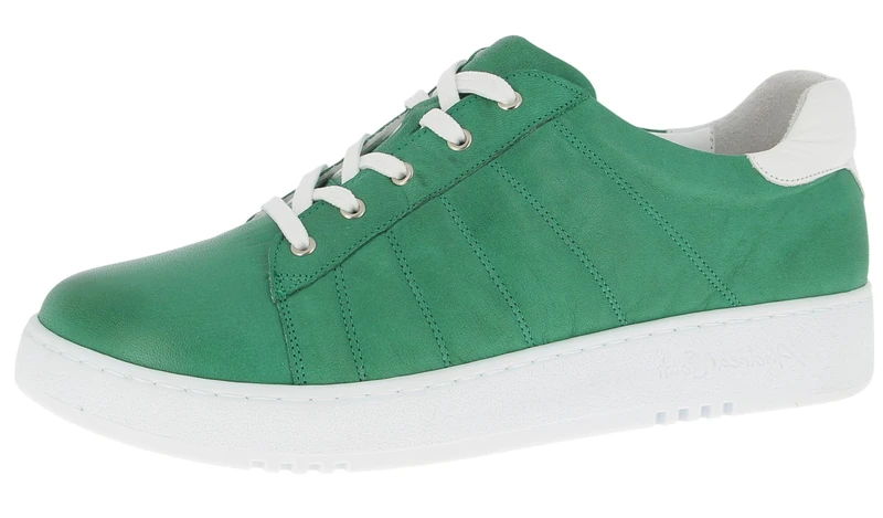 Andrea Conti Women's Low Top Trainers, Green/White, 6 UK