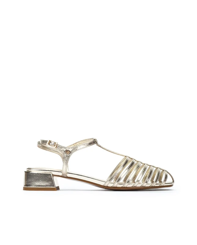 MARTINELLI Women's Panaro Flat Sandal, Gold, 5 UK - Image 1