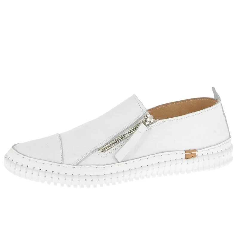 Andrea Conti Women's Low Top Trainers, White, 6 UK