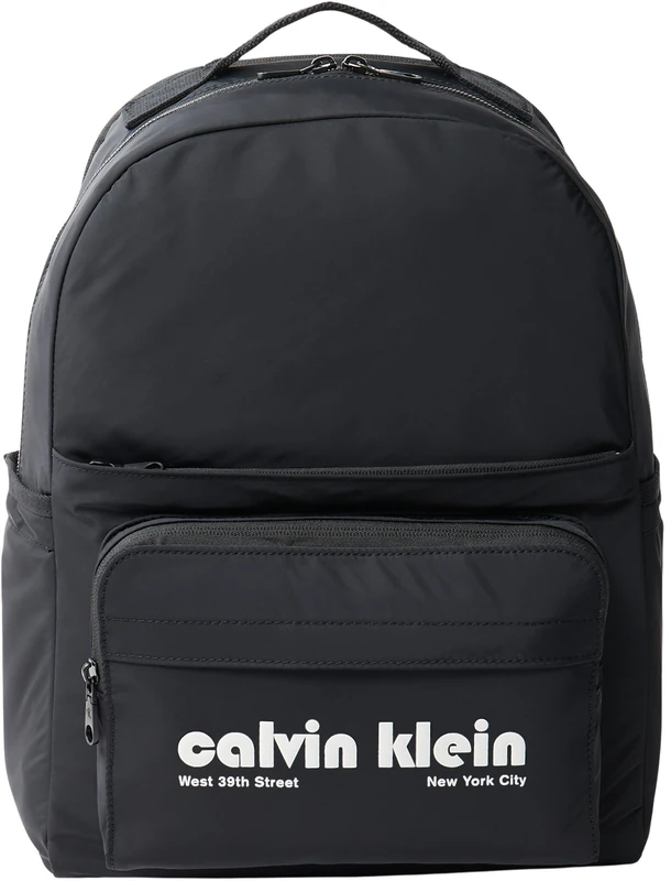 Calvin Klein Men’s Graphic Multi Backpack with Logo, Black (Black), One Size