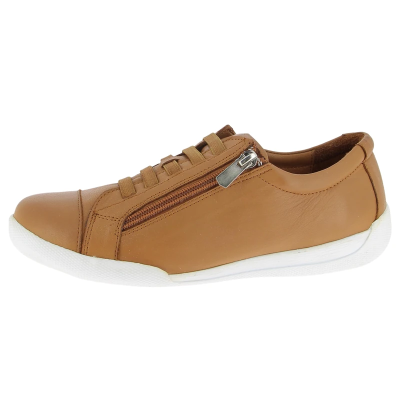 Andrea Conti Women's Low Top Trainers, Brandy, 7 UK