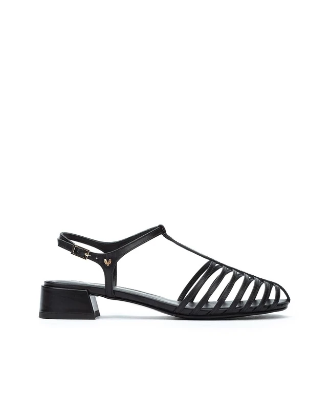 MARTINELLI Women's Panaro Flat Sandal, Black/White, 7.5 UK