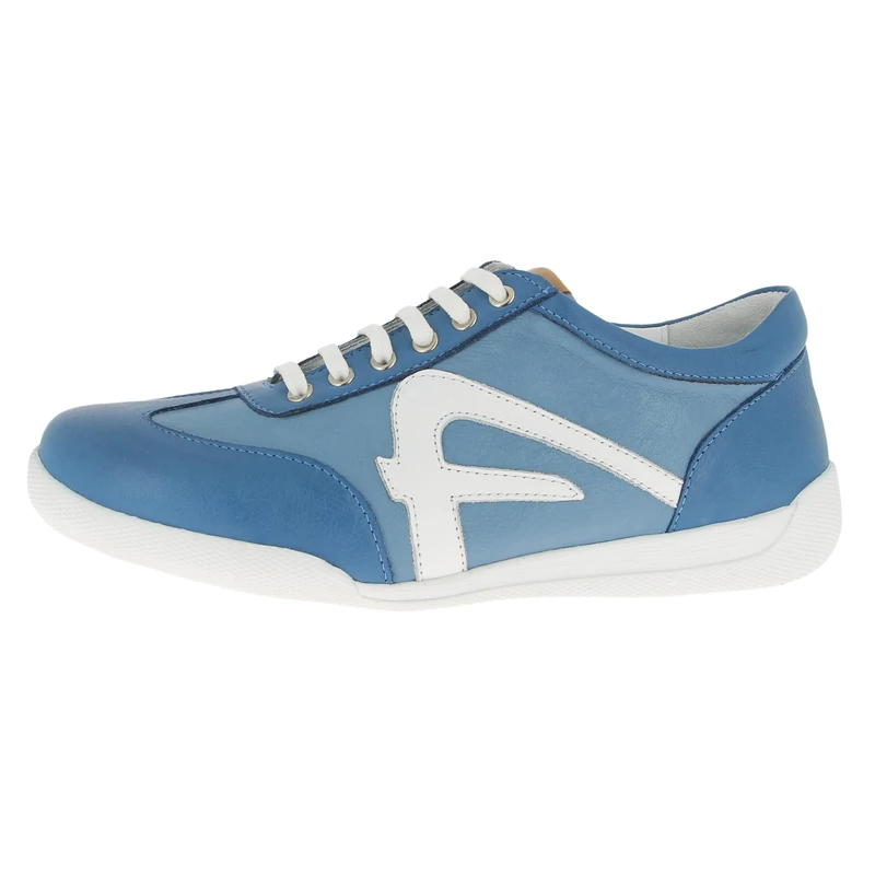 Andrea Conti Women's Damen Low Top Sneaker, Jeans Infinity Blue, 3.5 UK