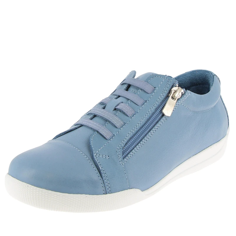 Andrea Conti Women's Low Top Trainers, Infinity Blue, 8.5 UK