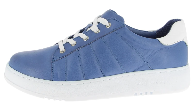 Andrea Conti Women's Low Top Trainers, Denim/White, 42 EU, Denim White, 9 UK