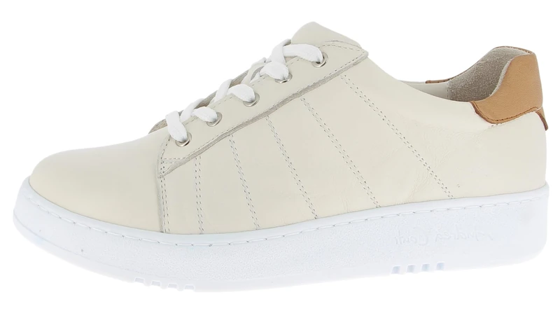 Andrea Conti Women's Low Top Trainers, Cream/Brandy, 36 EU, Creme Brandy, 4 UK