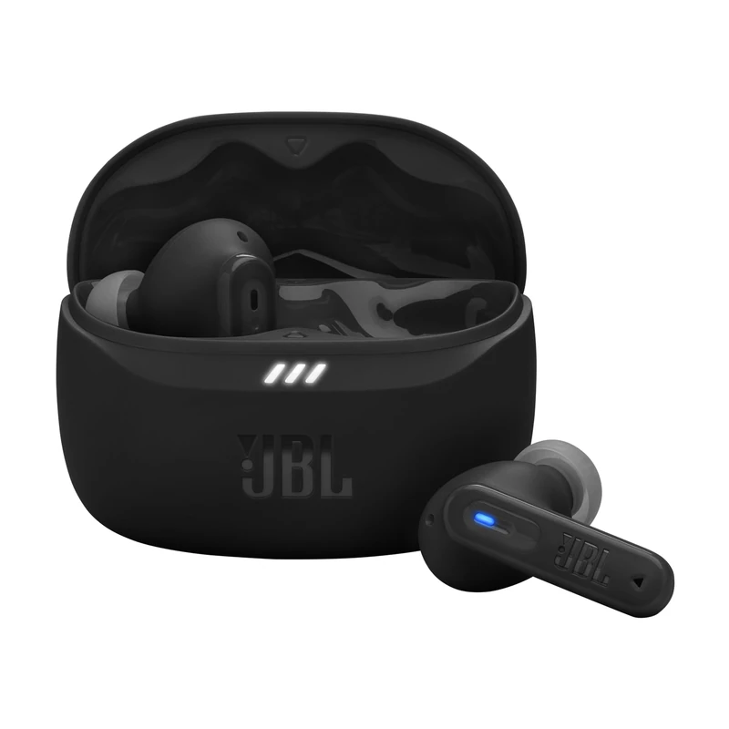 JBL Tune Beam 2, Wireless Noise Cancelling Bluetooth Earbuds with 48h Playtime, IP54 Water and Dust Resistant, Multi-Point Connection, Ergonomic Design, Closed-Back Stick Design, Black