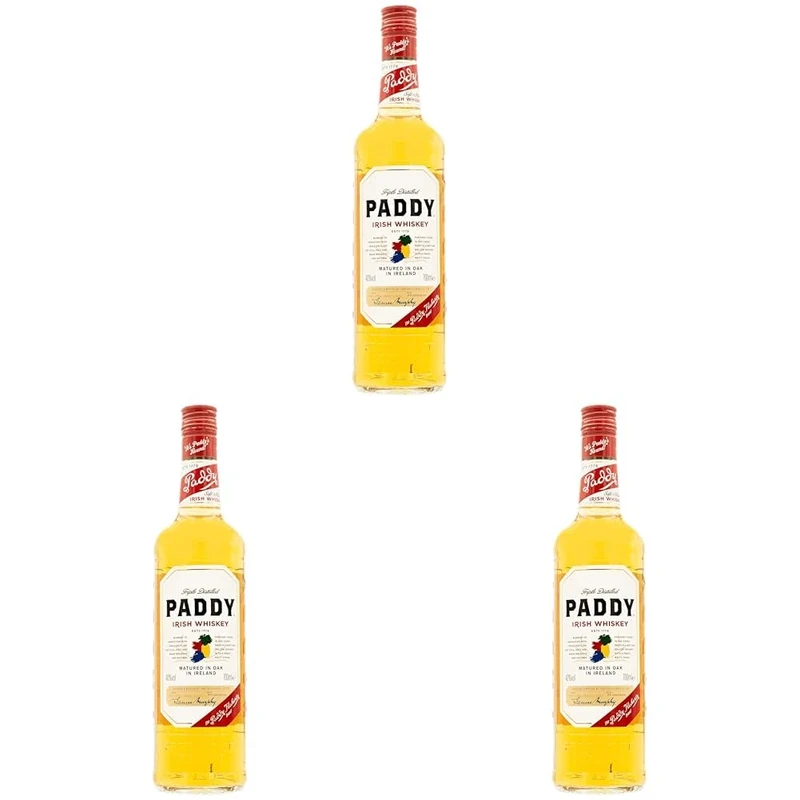 Paddy Irish Whisky, 700ml (Pack of 3)