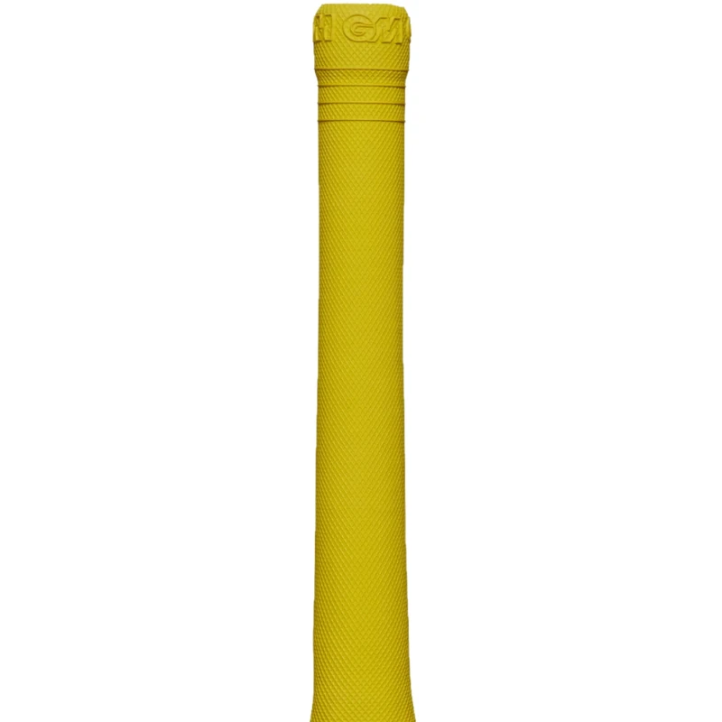 GM | 12 Pro-Lite Cricket Bat Grips | Premium Rubber | Suitable for Virtually All Bats | Full Size - 12 Inches | Can Be Cut Down For Shorter Handles | 12 Pack | Yellow | Gunn & Moore