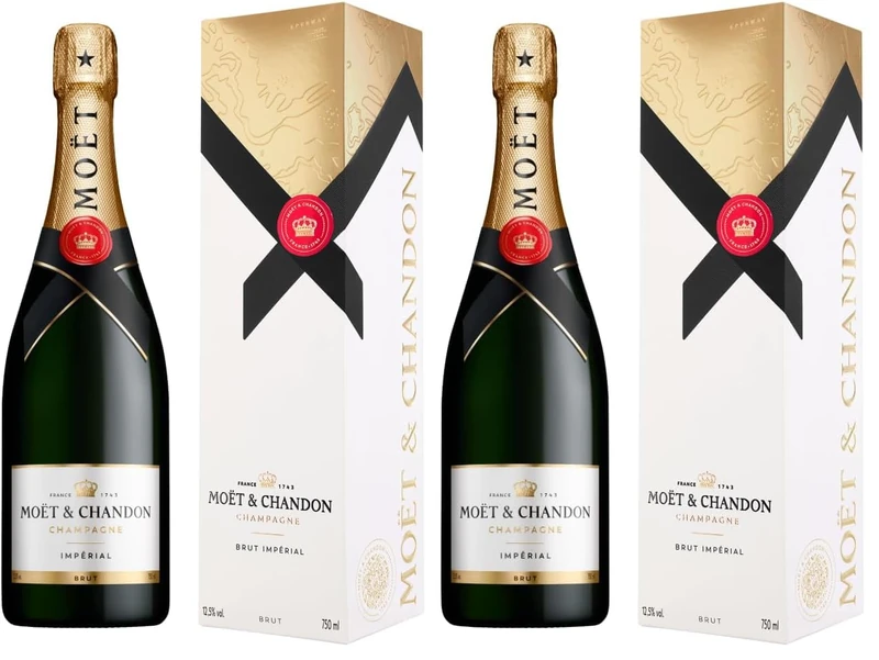 Moët & Chandon Brut Impérial Champagne, Gift Box, 75cl (Pack of 2) - Image 1