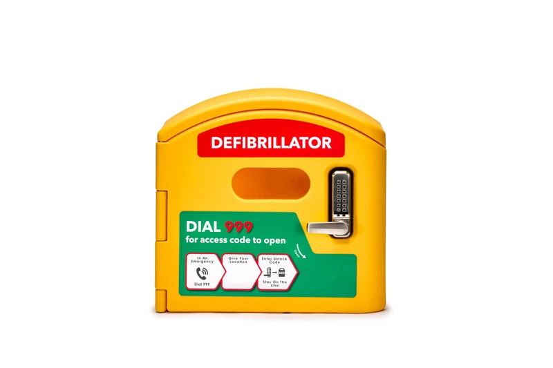 DefibCaddy External Locked Defibrillator Cabinet