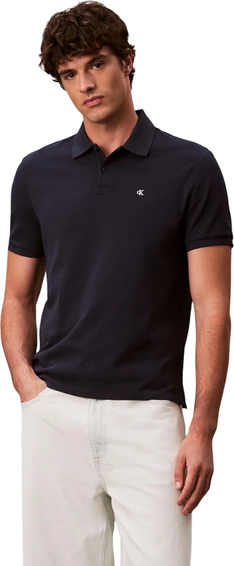 Calvin Klein Jeans Men's SS Casual Pique Classic Polo LV040EM269 Polos, Blue (Dark Sapphire), XXL