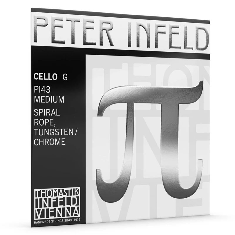 Thomastik Peter Infeld PI43 G String for Cello 4/4 Medium Spiral Core Tungsten Chrome Wound