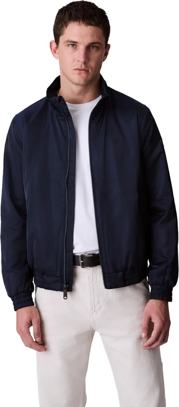 Calvin Klein Jeans Men's LS PADDED HARRINGTON JACKET LV04RC516G Jackets, Blue (Dark Sapphire), XXL