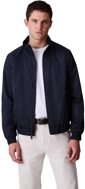 Calvin Klein Men's Padded Harrington Jacket - Dark Sapphire Blue
