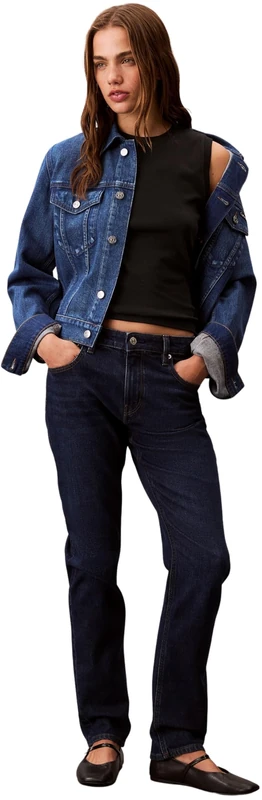 Calvin Klein Women’s Mid Rise Slim Blue Orbit Jeans, Blue (Blue Orbit), 28W
