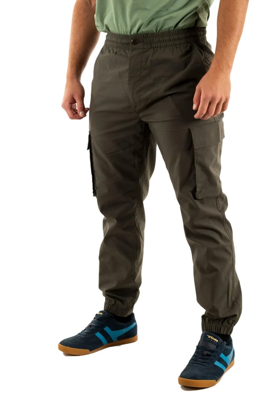 Calvin Klein Men's Skinny Fit Ripstop Cargo Trousers - Brown XL