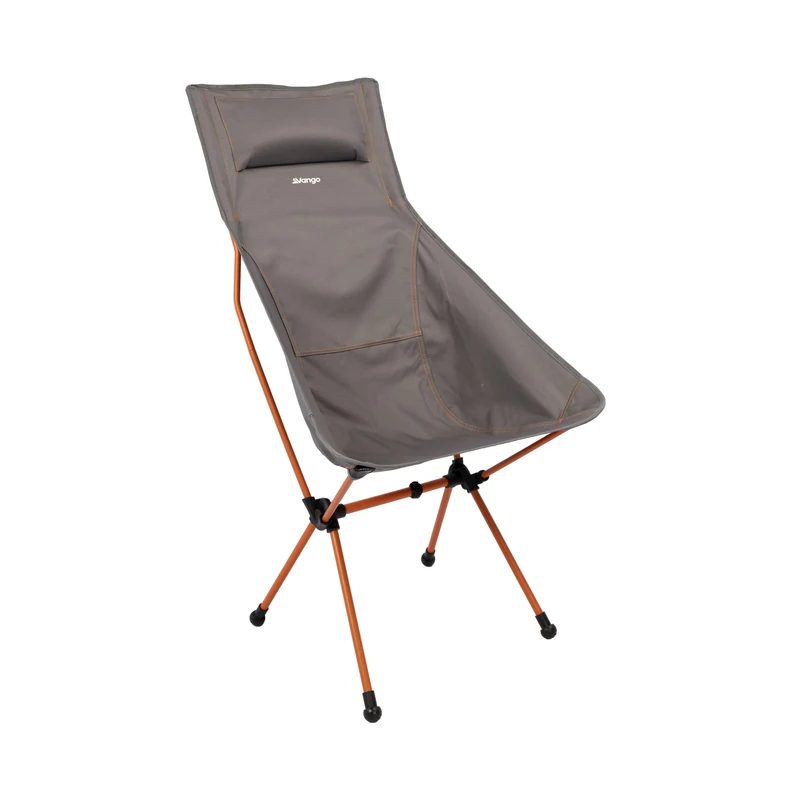 Vango Micro Steel Tall Camping Chair, Lighweight, Strong Foldable to Compact Size, High Back Design Garden Chair Perfect for Festivals, Fishing, Campers, Walkers (Excalibur)