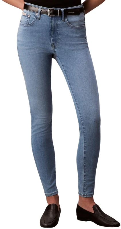 Calvin Klein Women’s Mid Rise Skinny Light Cape Jeans, Blue (Light Cape), 27W/32L