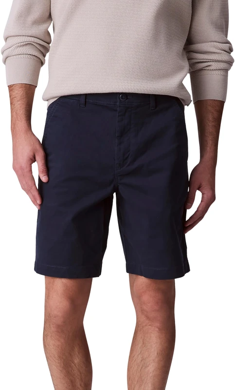 Calvin Klein Men’s Classic Cotton Knee Length Chino Shorts, Blue (Dark Sapphire), 30W