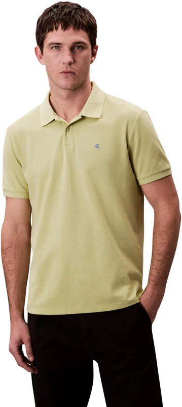 Calvin Klein Jeans Men's SS Casual Pique Classic Polo LV040EM269 Polos, Beige (Winter Pear), XS