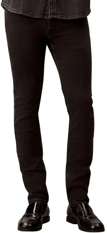 Calvin Klein Men’s Essential Black Skinny Fit Jeans, Black (Ck Essential Black), 32W/29L
