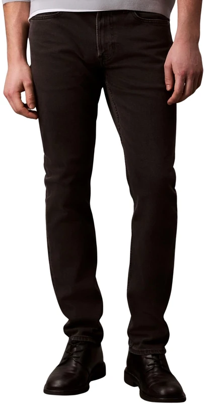 Calvin Klein Men’s Essential Black Slim Fit Jeans, Black (Ck Essential Black), 34W/33L