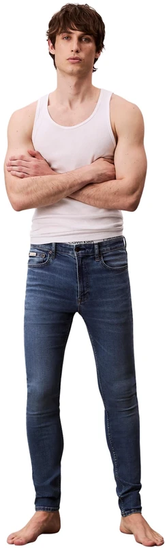 Calvin Klein Jeans Men's Skinny Canyon Blue Jean Regen LV04RB719G Jeans, Blue (Canyon Blue), 32W / 34L