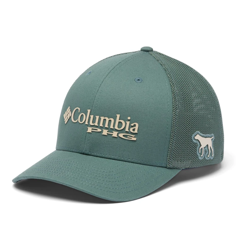 Columbia Unisex's PHG Logo Mesh Ball Cap Baseball, Pond/Dog, XXL