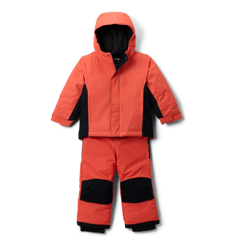 Columbia Youth Toddler Buga 3 Set, Snowsuit Ski Jacket and Pants Set, Zing/Black, 3T (3 years)