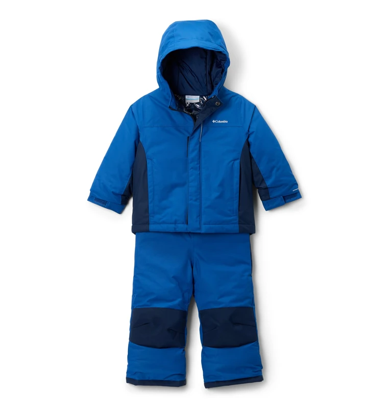 Columbia Youth Toddler Buga 3 Set, Snowsuit Ski Jacket and Pants Set, Mountain Blue/Collegiate Navy, 2T (2 years)