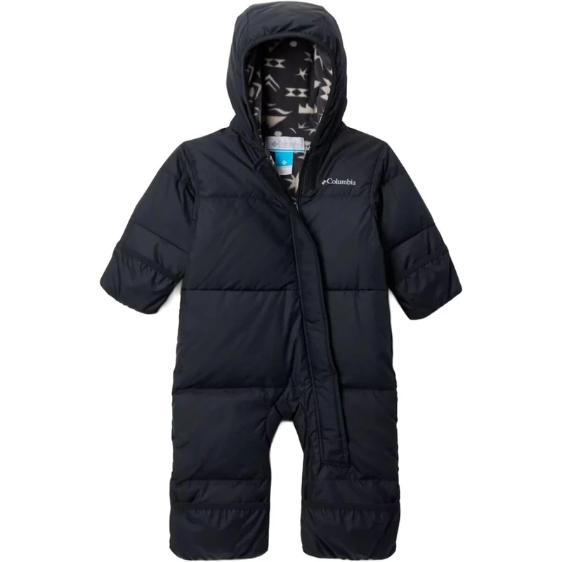 Columbia Youth Infant Snuggly Bunny 2 Bunting, Snowsuit Romper, Black/Shark Peaked Tonal, 18/24 Months