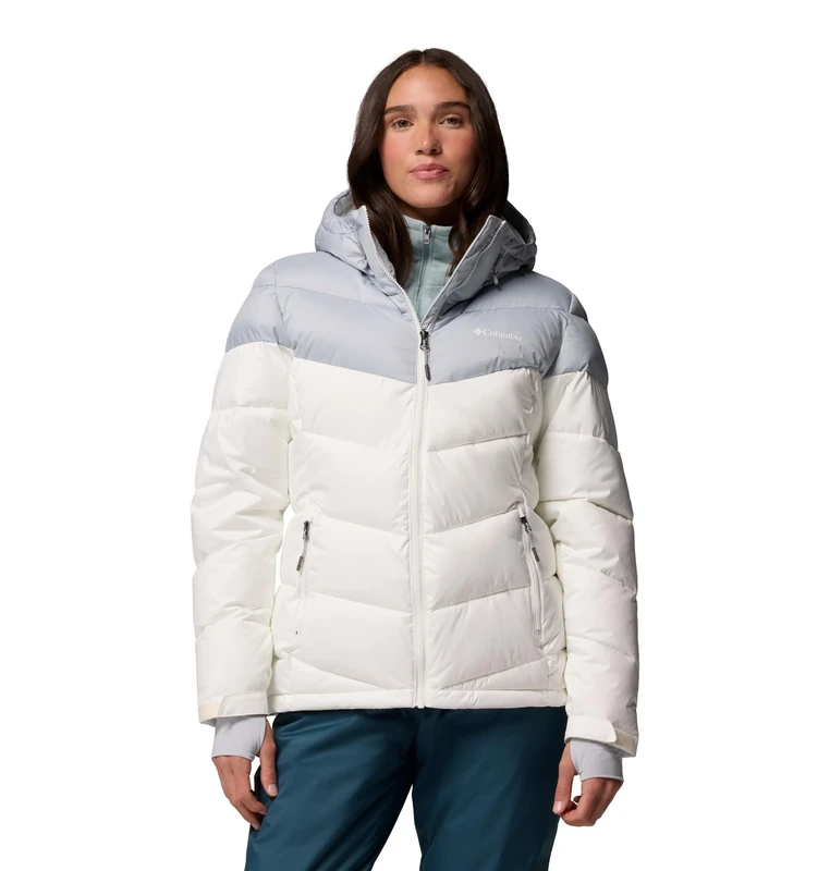 Columbia Women's Abbott Peak 2 Insulated Jacket, Ski Jacket, Sea Salt/Cirrus Grey, XS