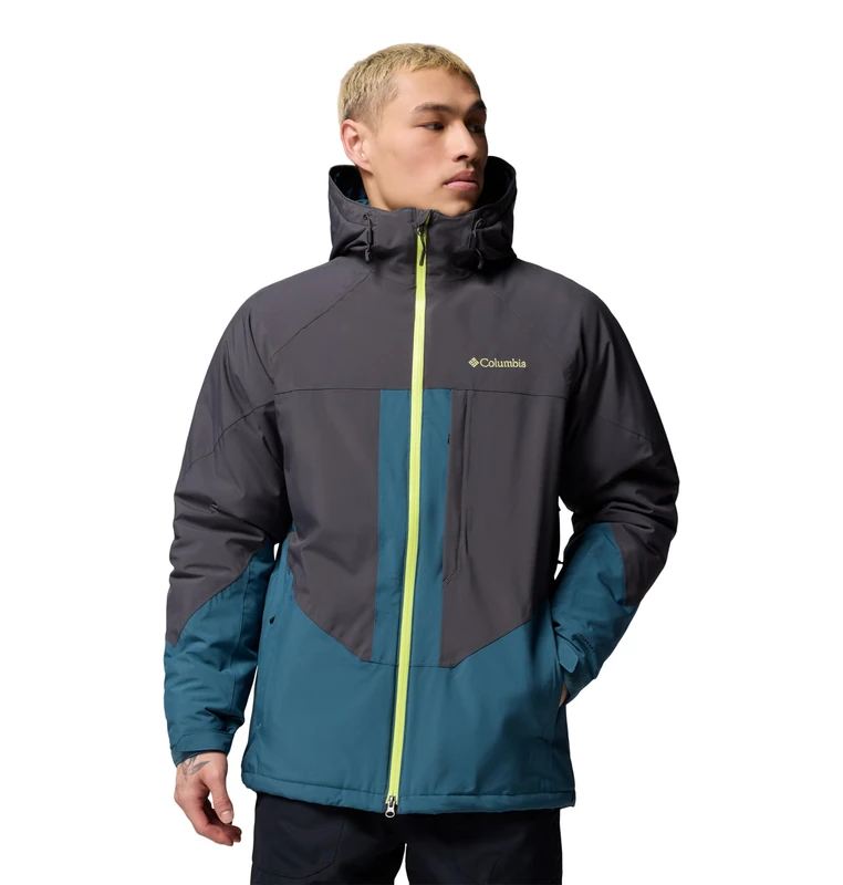 Columbia Men's Powder Prime Jacket, Ski Jacket, Everblue/Shark, XX-Large