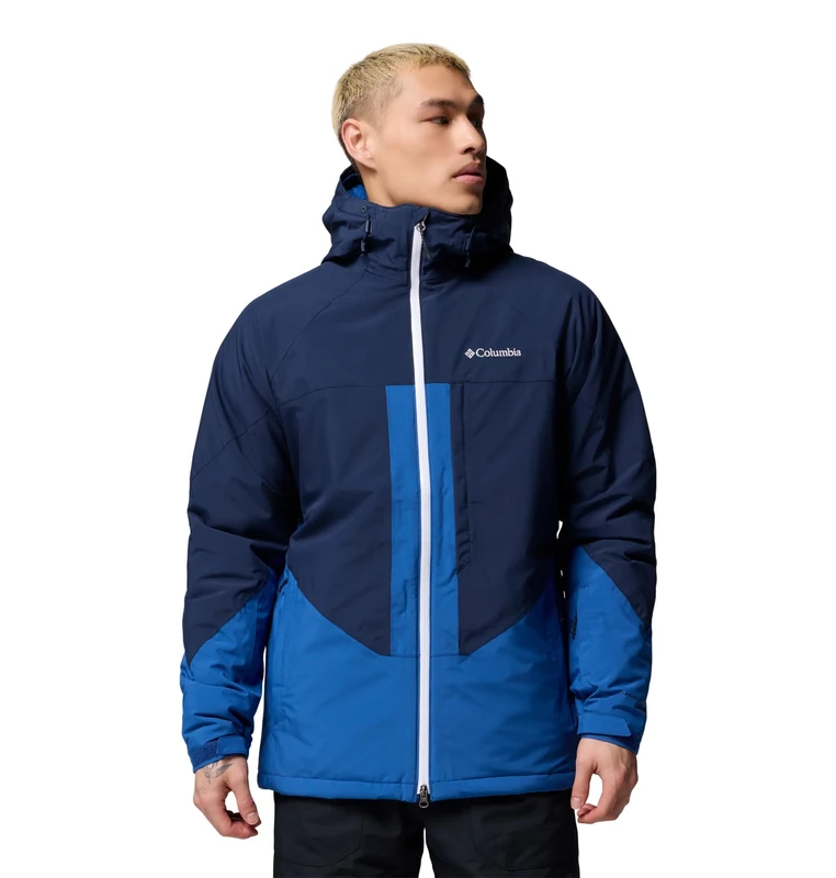 Columbia Men's Powder Prime Jacket, Ski Jacket, Mountain Blue/Collegiate Navy, Small