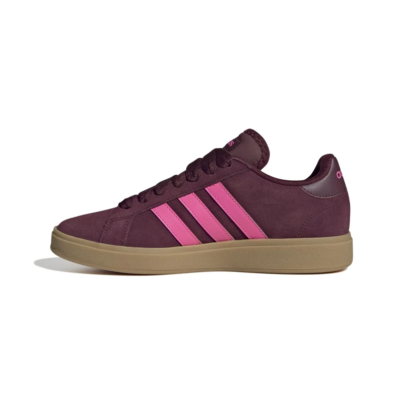 adidas Women's Grand Court Base 00s Shoes, Shadow Red/Lucid Pink/Gum, 5.5 UK