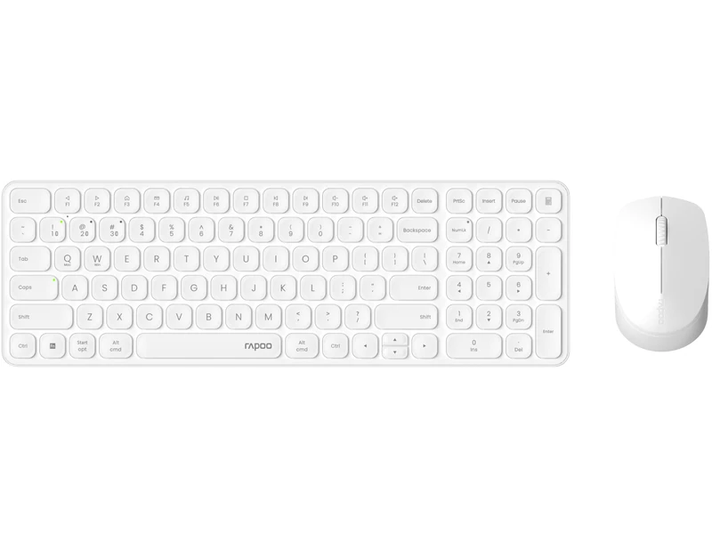 Rapoo 9310M Aluminium Keyboard Mouse Set Wireless Bluetooth & 2.4 GHz